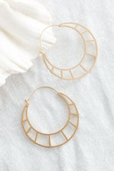 Dinah Hoop Earrings Gold